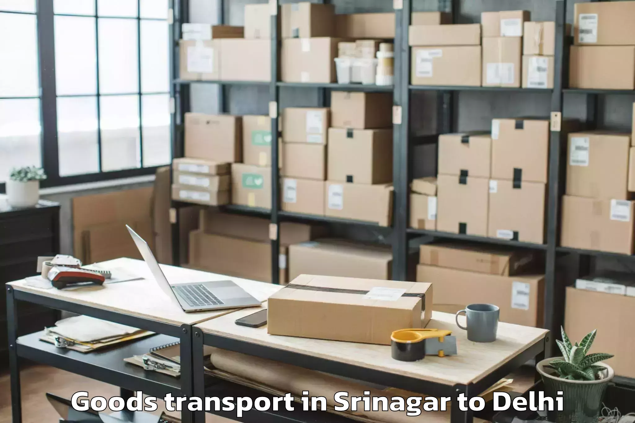 Book Srinagar to Nit Delhi Goods Transport Online